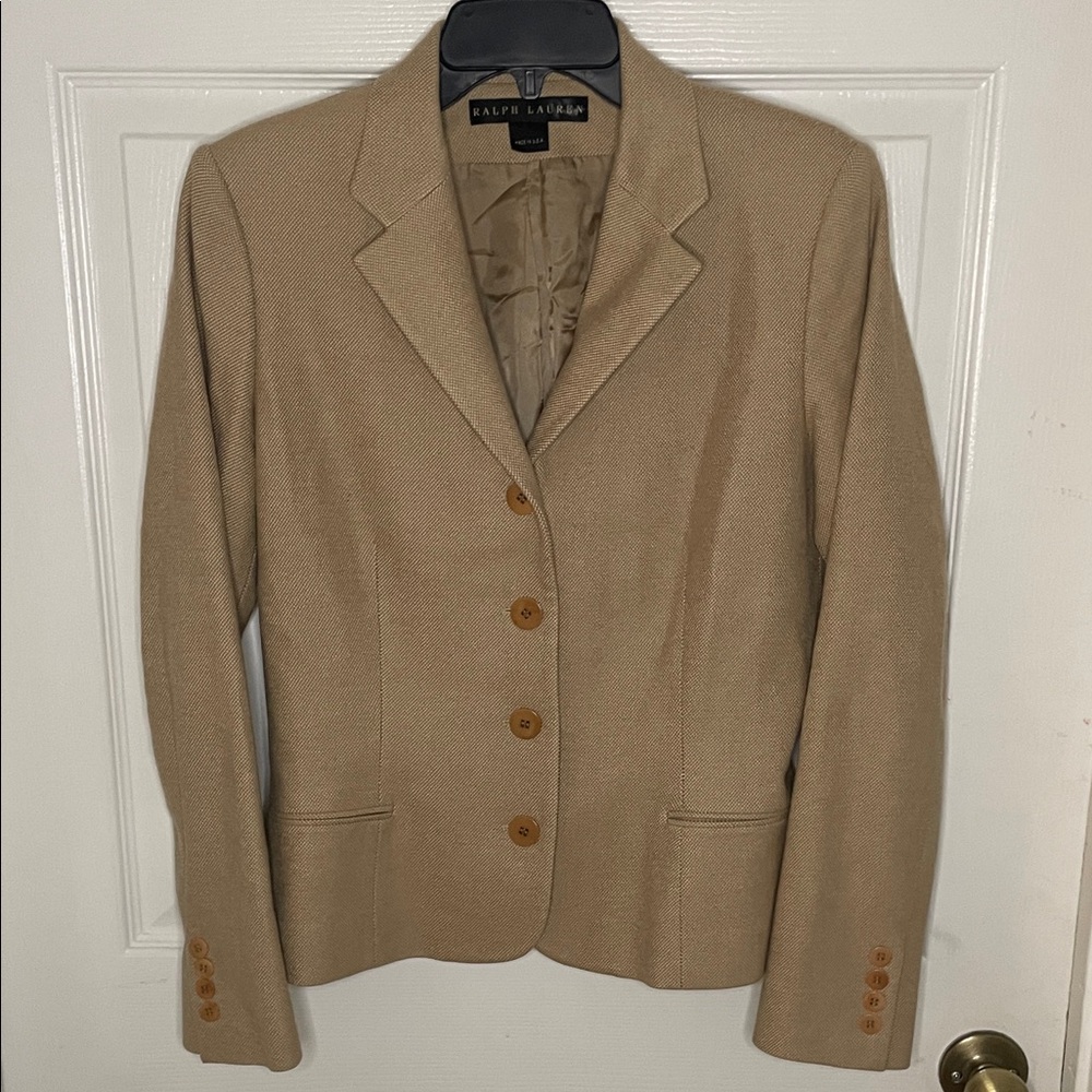 Ralph Lauren Women's Beige Blazer Sz 10